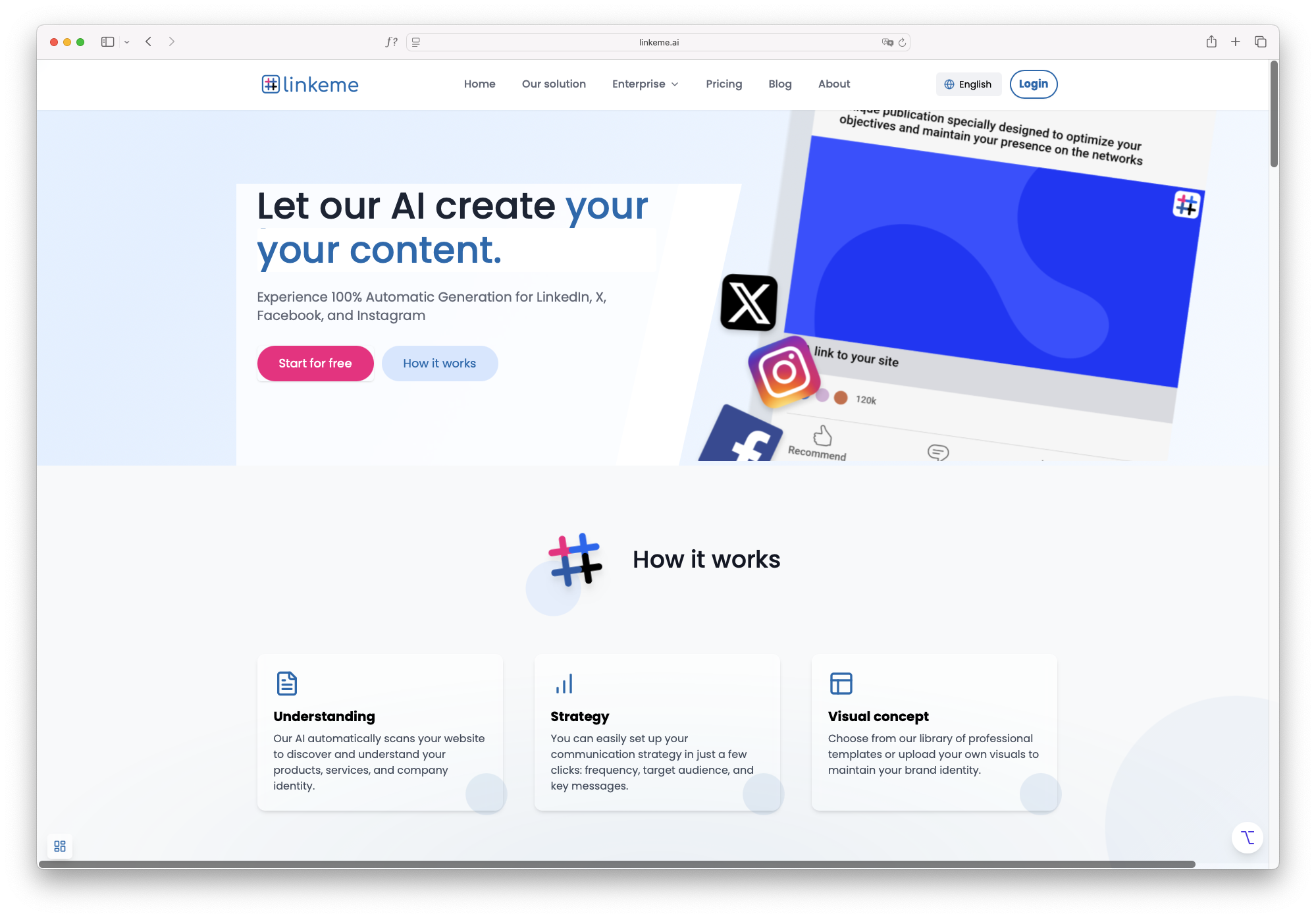 Linkeme features