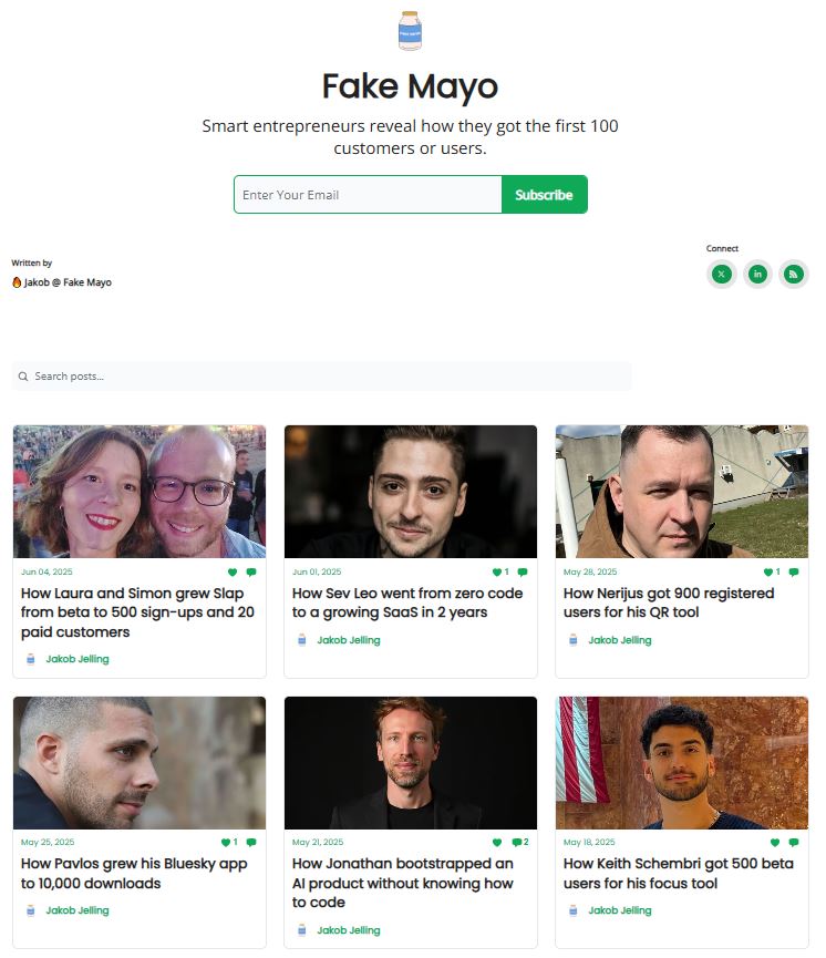 Fake Mayo features