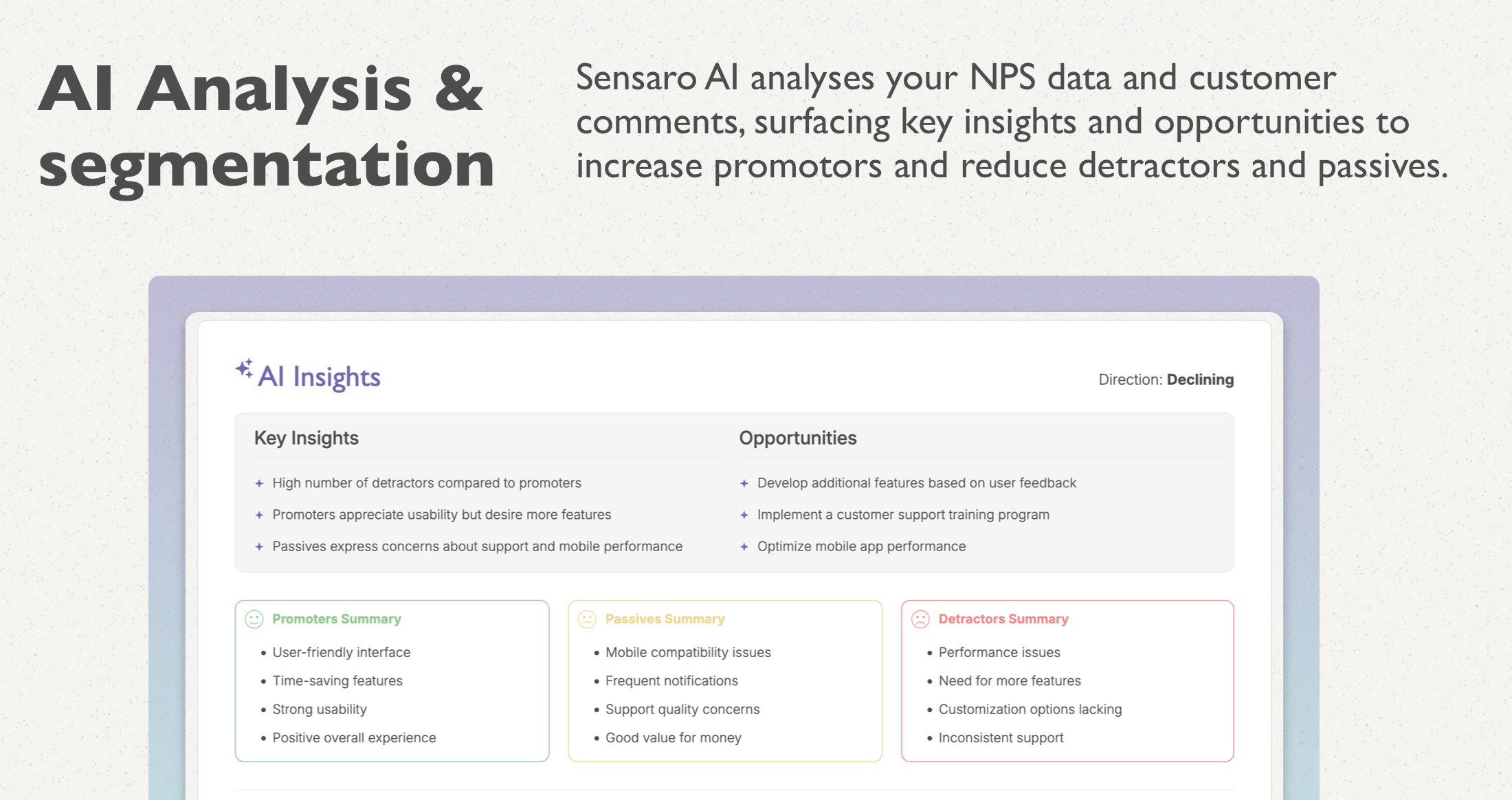 Sensaro features
